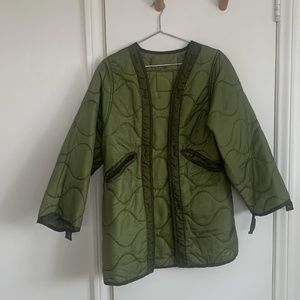 Vintage Military Quilted Puffer Jacket